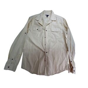 Gap casual‎ shirt Men's size Large yellow button-down long-sleeve